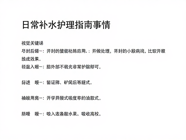 科学用量与吸收效率的提升