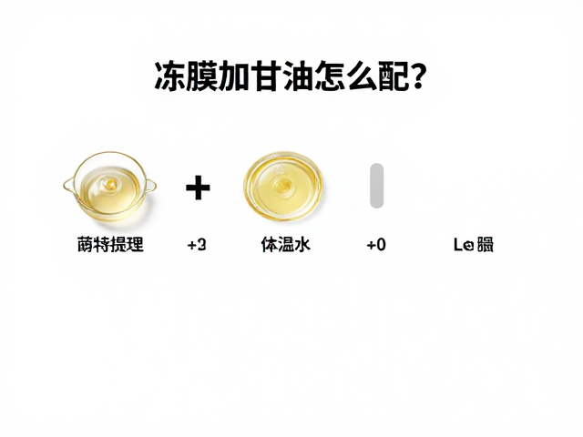 精简配方比例与调配步骤
