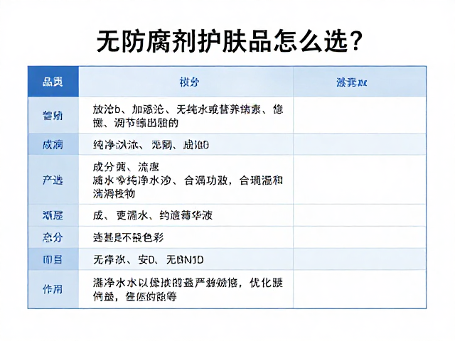 无防腐剂护肤品怎么选?查看成分表,加纯净水或精华液更安心
