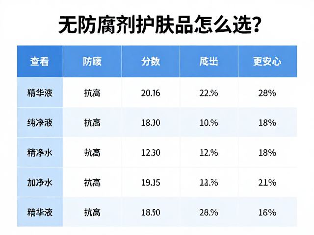 精华液的防腐逻辑与协同效应