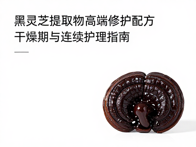 黑灵芝提取物高端修护配方,干燥期连续护理指南