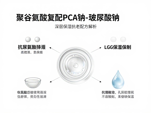 聚谷氨酸复配PCA钠与玻尿酸钠,深层保湿抗老配方解析