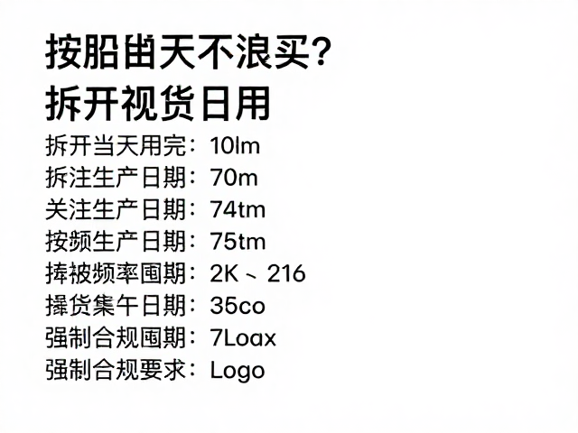 按频率计算囤货量