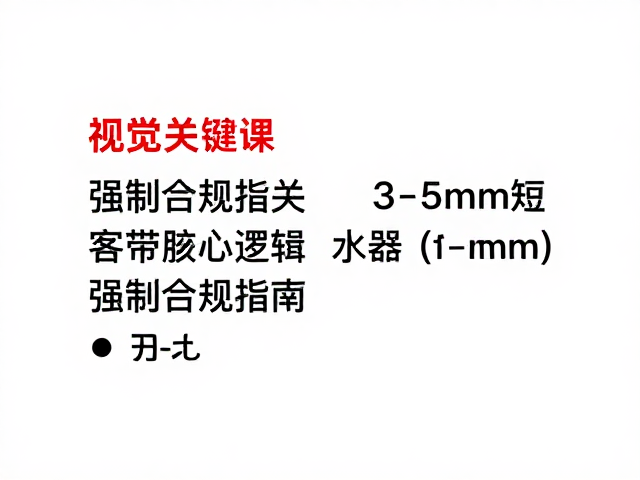 3-5mm短毛胶水兼容性核心逻辑
