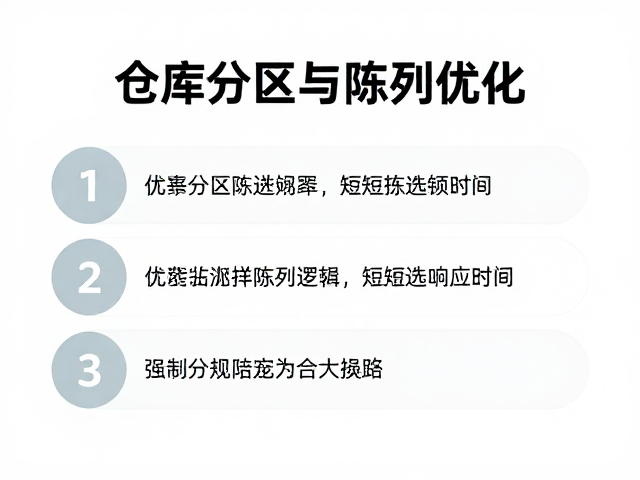 优化陈列逻辑，缩短拣选响应时间