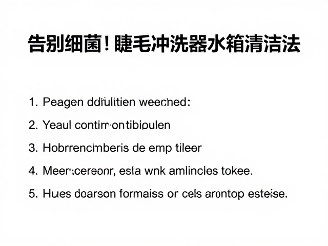 告别细菌！睫毛冲洗仪水箱清洁法，大幅减少嫁接等待时间