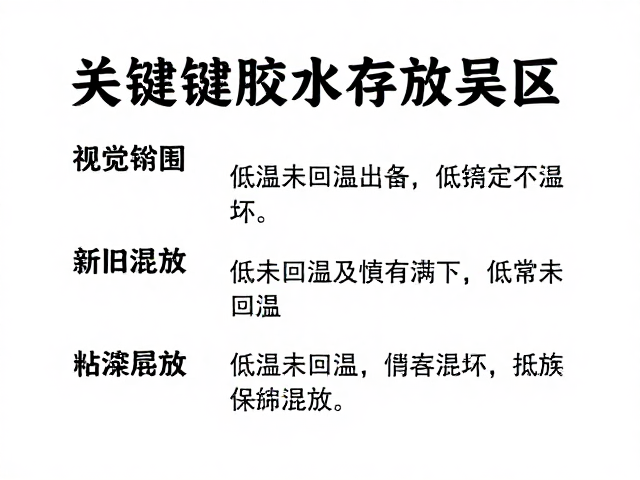 低温未回温对粘接性能的破坏