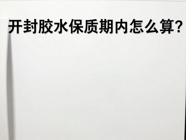 开封胶水保质期起算与状态判定逻辑