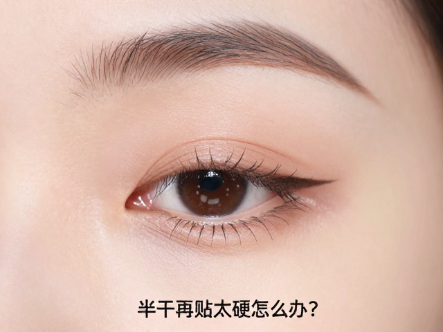 新手化妆胶水怎么干?等半干再贴!