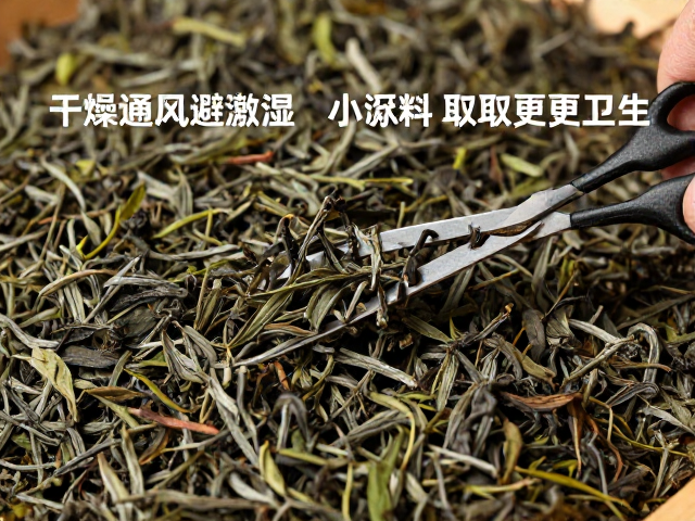 茶叶存放指南,干燥通风避潮湿,小剪刀取茶更卫生