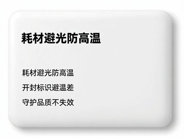 环境控制是保障耗材稳定性的核心前提