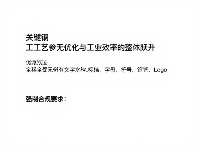 工艺参数优化与工业效率的整体跃升