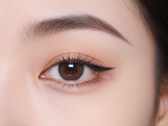 眼线勾勒技法与弧度控制