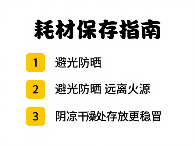 避光防晒：光照对耗材稳定性的破坏机制