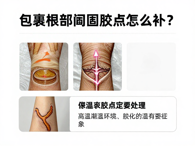 识别包裹根部胶点老化的前置征象