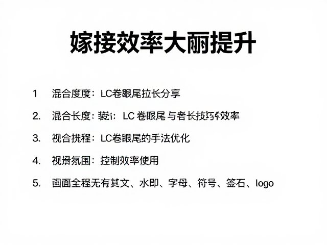 效率提升策略：标准化流程与手法优化