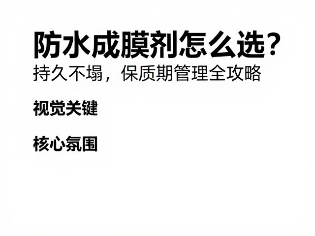 核心成分与成膜机理的底层逻辑