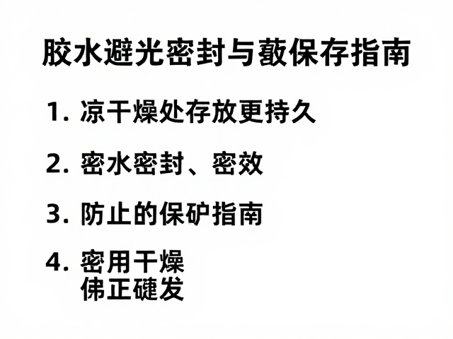 密封保存与防止溶剂挥发的策略