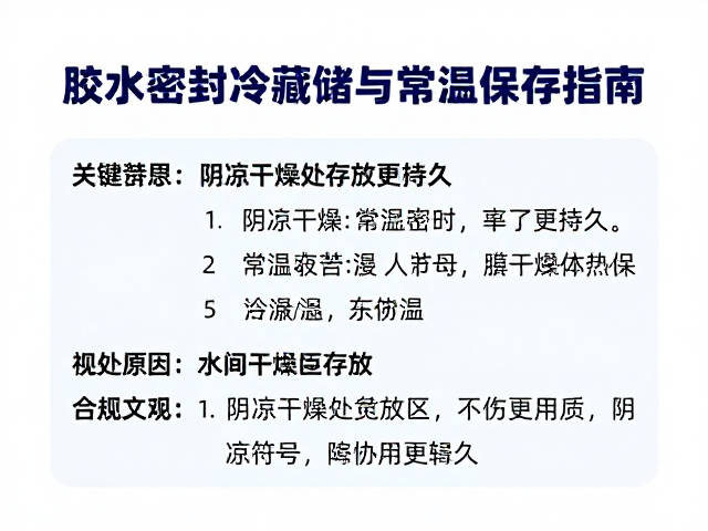 阴凉干燥处的综合储存条件解析