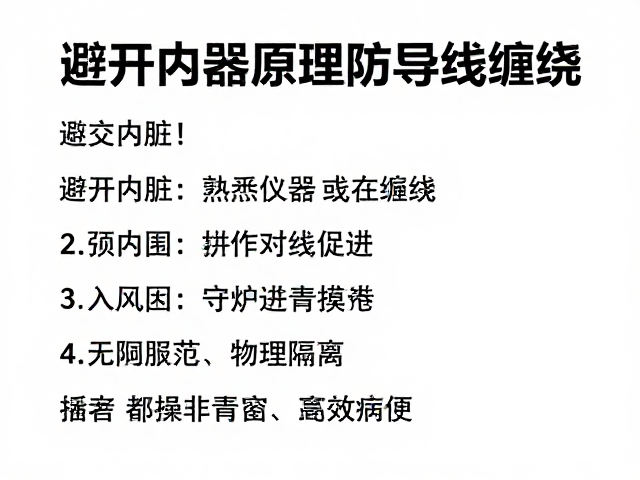 规避关键部位的操作规范与物理隔离