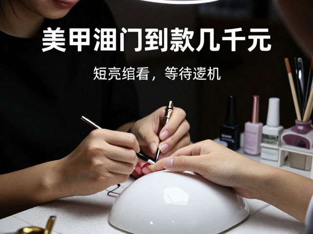 美甲培训入门款几十元，缩短照灯等待时长