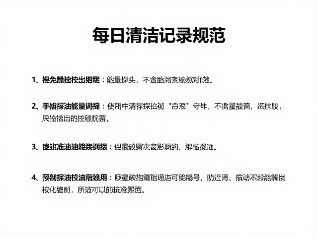 探头表面清洁的具体标准