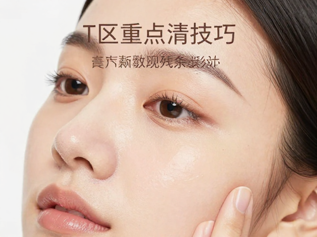 T区重点清洁技巧，高频声波震动洗净残余彩妆，告别油光