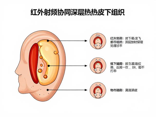 红外射频协同深层加热皮下组织，严格按说明书更换耗材更安全