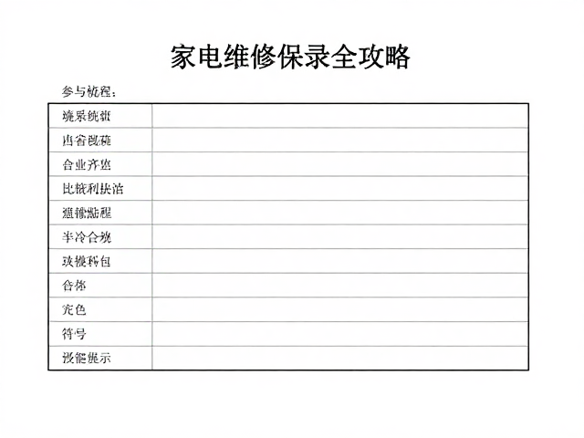 干燥阴凉存放防碰撞？家电维修保养记录全攻略