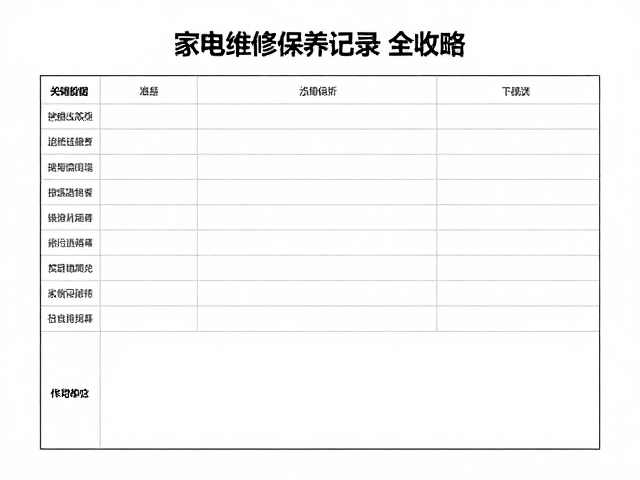 维护记录:数据追踪与故障预判