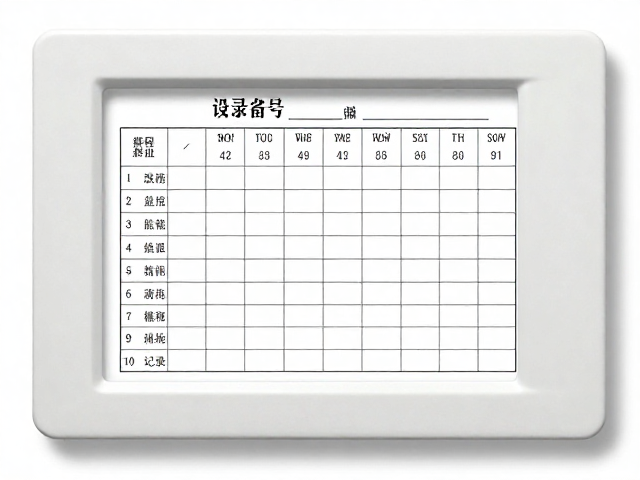 设备编号登记与资产管理