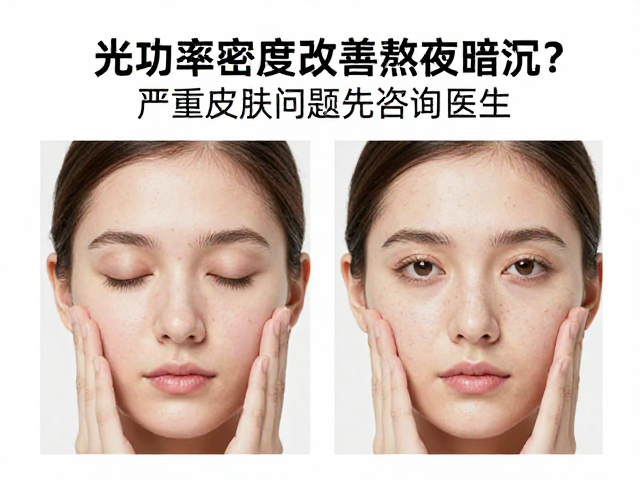 光功率密度改善熬夜暗沉？严重皮肤问题先咨询医生