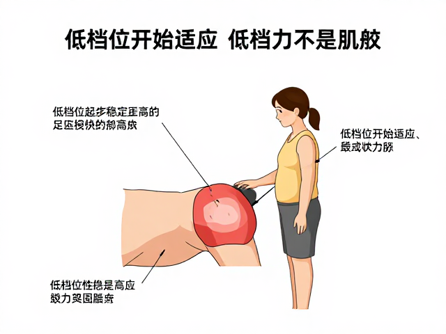 打散顽固脂肪块，从低档位开始适应，负压吸力稳定更高效