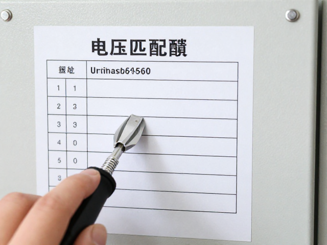电压匹配登记:构建设备运行的安全闭环