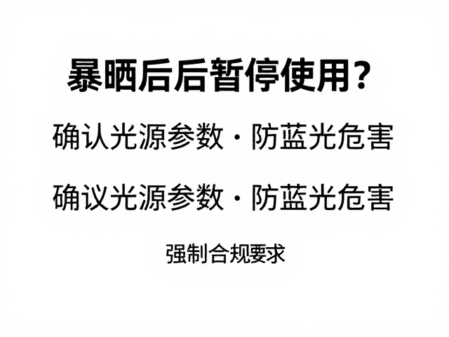 暴晒后暂停使用的实际操作建议