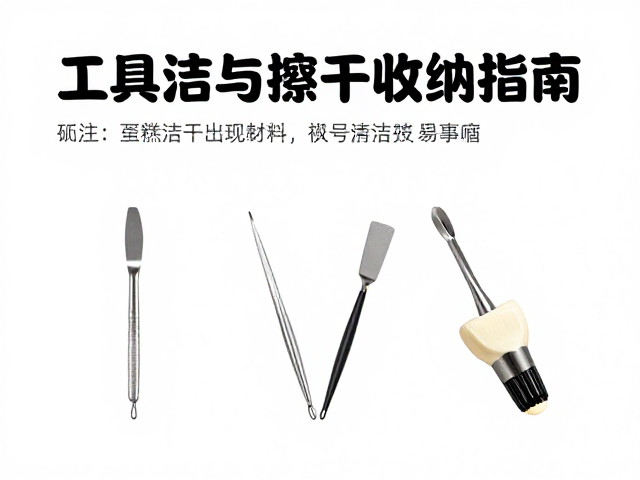 裱花笔与抹刀的日常清洁逻辑