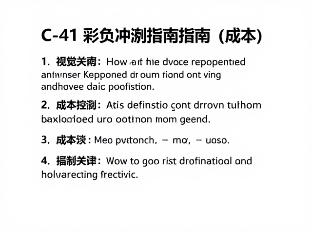 成本控制与资源优化
