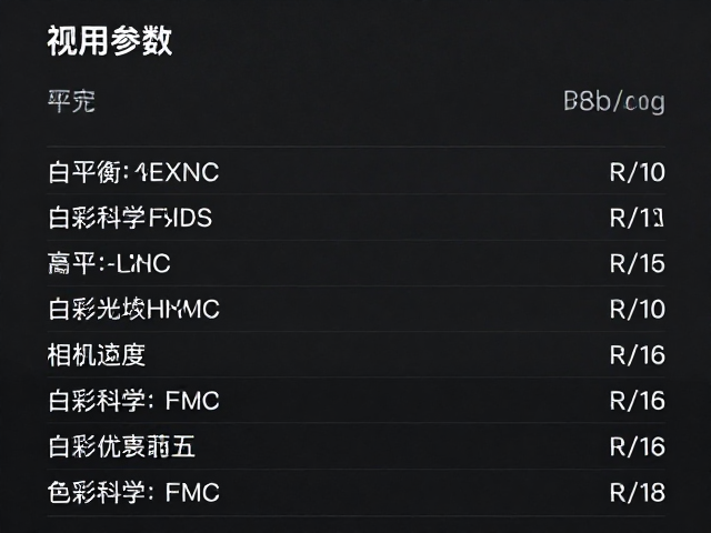 白平衡与色彩科学的精准设定