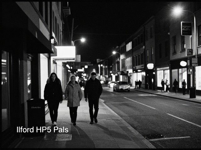 夜间光影的颗粒叙事：Ilford HP5 Plus的显影逻辑