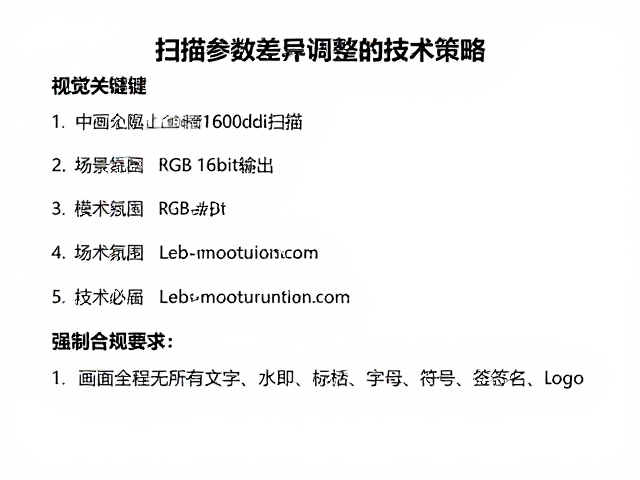 扫描参数差异化调整的技术策略