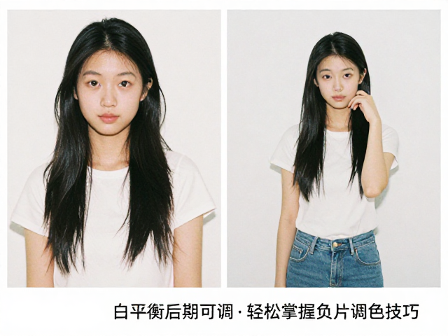 人像摄影中负片调色的实战技巧与细节优化