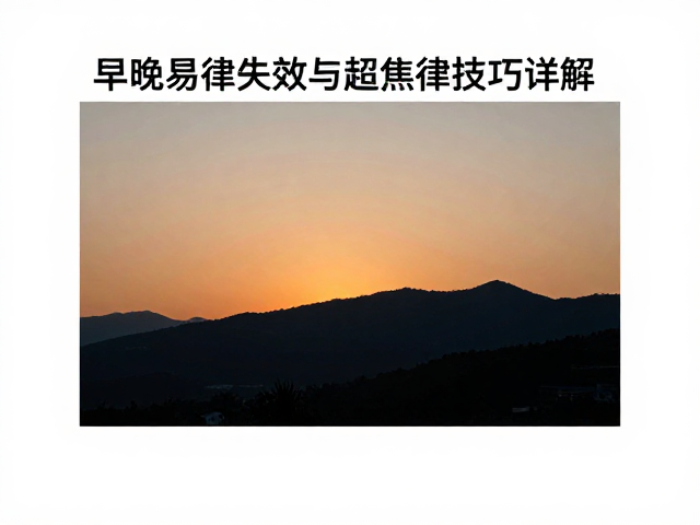 实战中的对焦与参数设置技巧