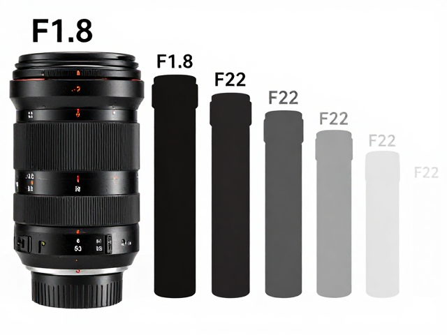 光圈F1.8到F22景深变化