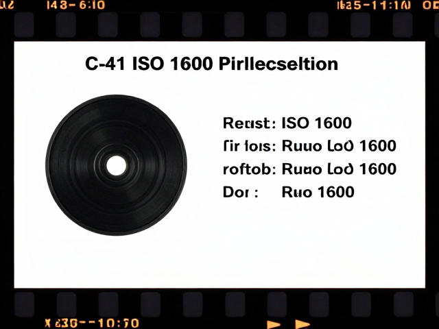 C-41工艺下ISO 1600胶卷的冲洗参数设定