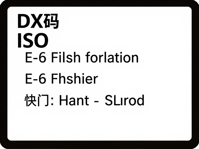 理解DX码胶片的信息载体与识别原理
