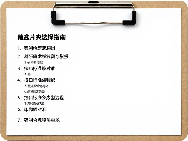 适配性选择与接口标准对照