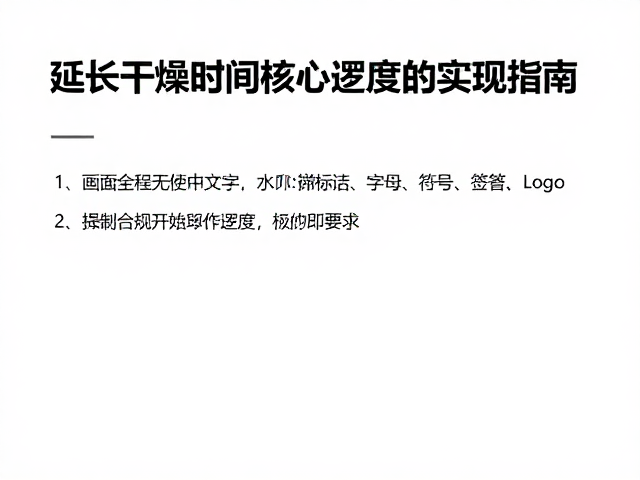 摄影工作室流程标准化：延长干燥时间的核心逻辑与操作细节
