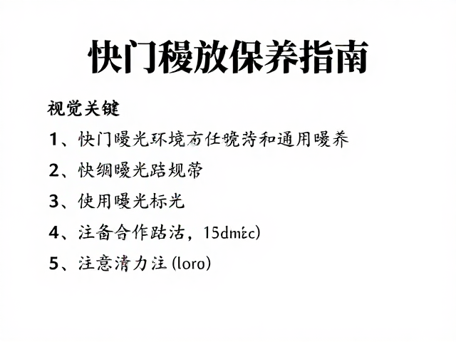 快门释放保养指南,估测日光环境通用曝光组合