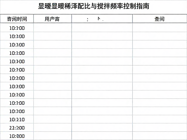 数据记录与标准化流程的建立