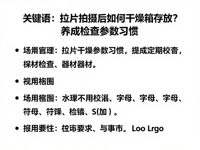 养成定期校准与检查的习惯